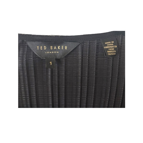 Ted Baker Metallic Wrap Top - Picture 3 of 4